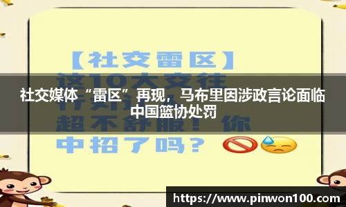 社交媒体“雷区”再现，马布里因涉政言论面临中国篮协处罚
