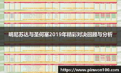明尼苏达与圣何塞2019年精彩对决回顾与分析